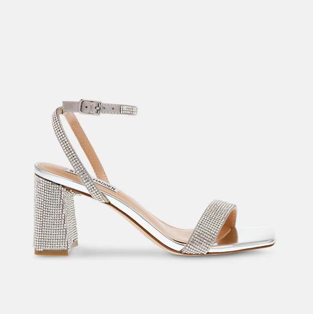 Sandalias de tacón Luxe-R de mujer de Steve Madden (90,95€)