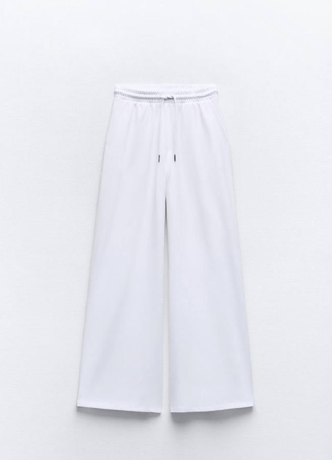 Pantalón de algodón pesado de Zara.