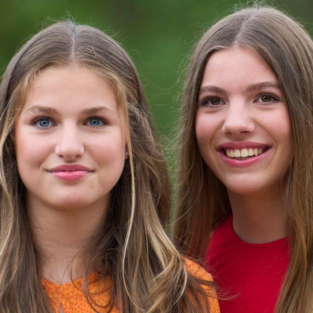 La princesa Leonor y la infanta Sofía, en Girona en julio de 2023, durante las actividades de la Fundación Princesa de Girona con motivo de sus premios.