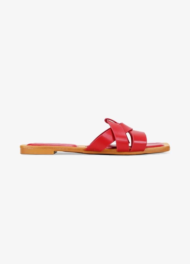 Sandalias rojas de Bosanova, 22,99 euros.