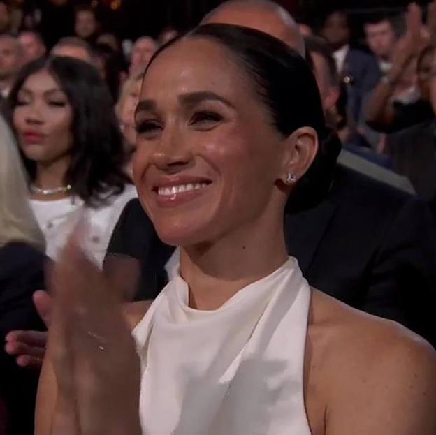 Meghan Markle durante la entrega de premios.