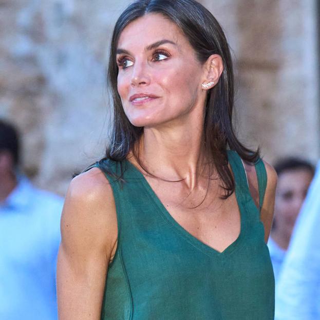 La reina Letizia durante las vacacones en Mallorca de 2022.