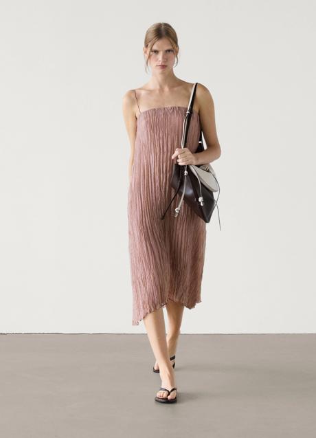 Vestido midi de Massimo Dutti (89,99 euros)