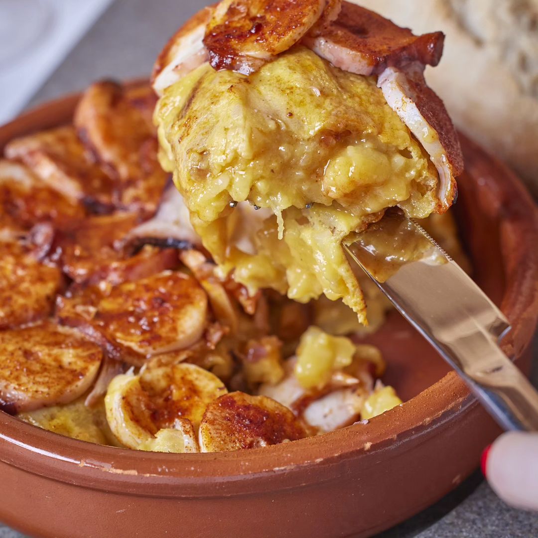 La tortilla de pulpo a la gallega, una de las siete recetas con tortilla de patatas de Las tortillas de Gabino.