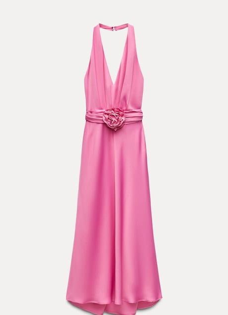 Vestido rosa de Zara (59,99 euros)