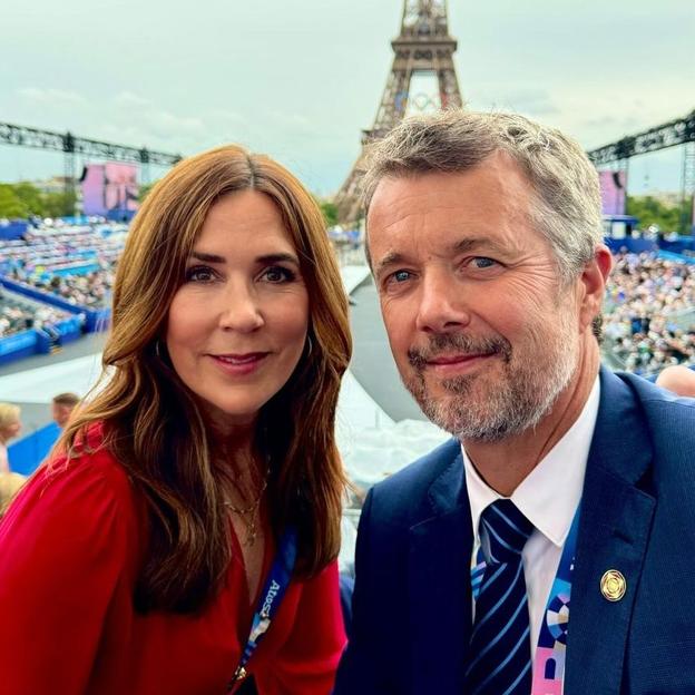 Federico y Mary de Dinamarca durante los Juegos Olímpicos de París 2024. 