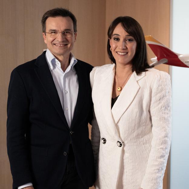 Marco Sansavini y María Bello, presidente y directora de Personas y Diversidad: «En Iberia todos somos uno y lo que marca la diferencia es la capacidad del equipo»