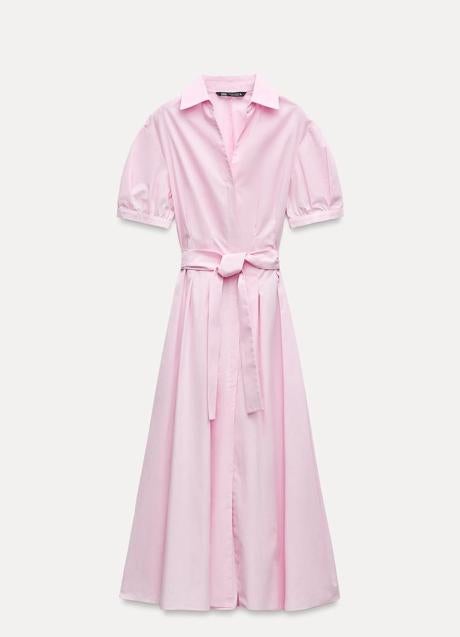 Vestido rosa de Zara (39,99 euros)