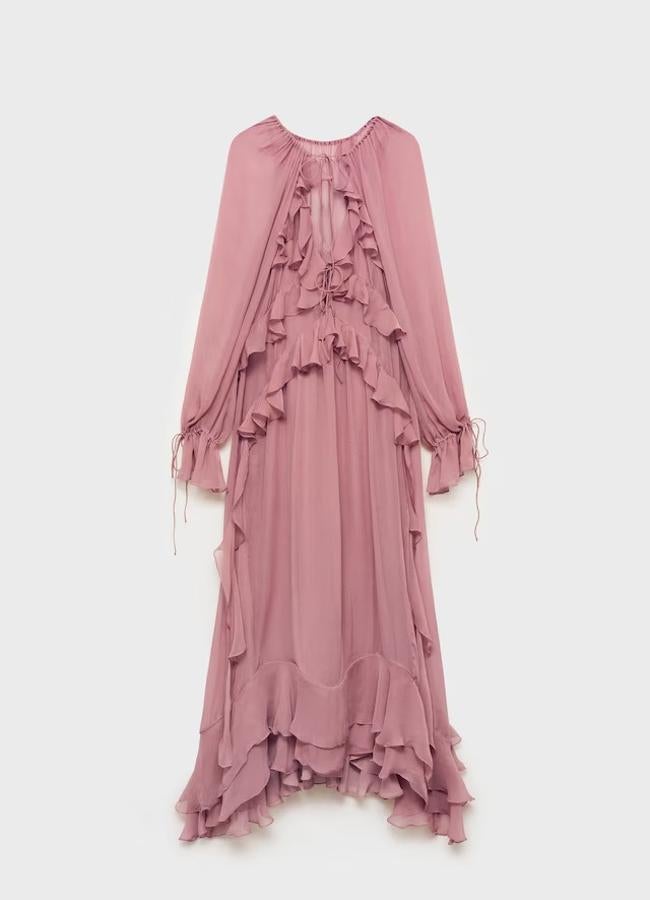 Vestido boho chic de Mango, 159,99 euros.