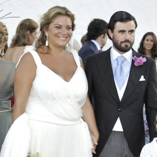 Antonio Matos y Caritina Goyanes, el día de su boda en 2008. 