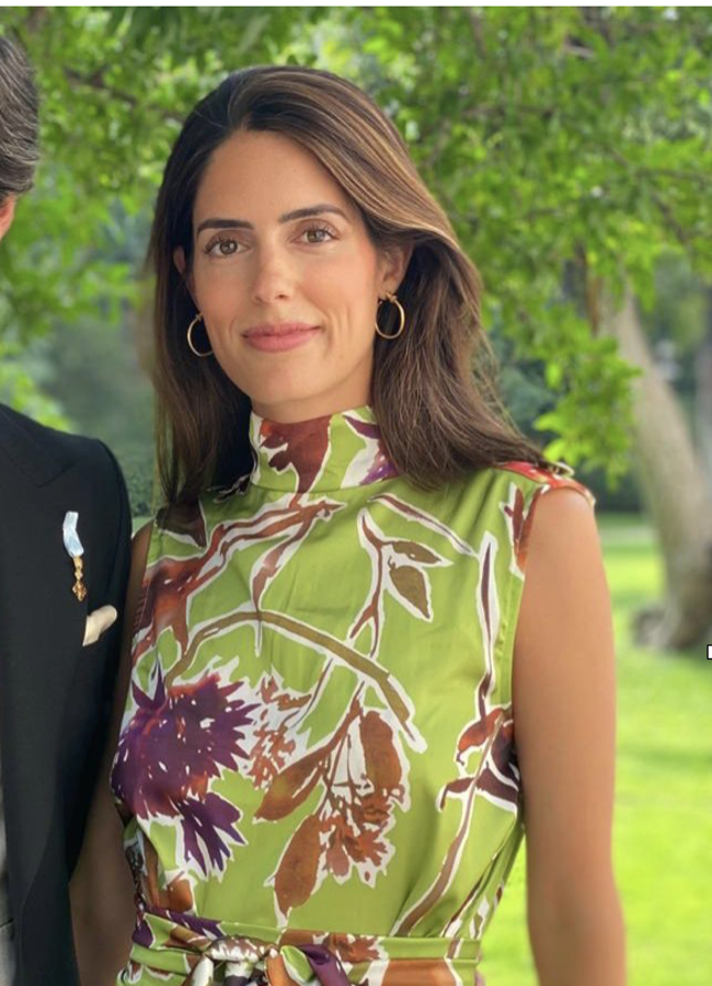 Sofía Palazuelo con vestido de Nicolás Montenegro. Foto: Esfacinante.