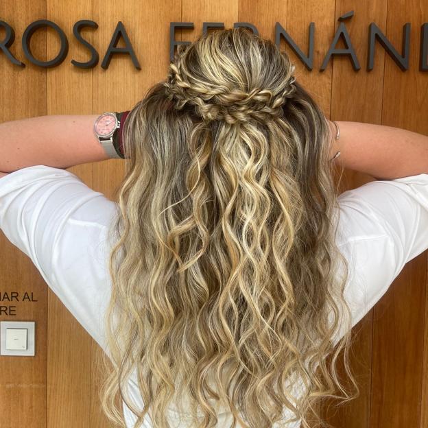 Semirrecogido con trenzas para invitada