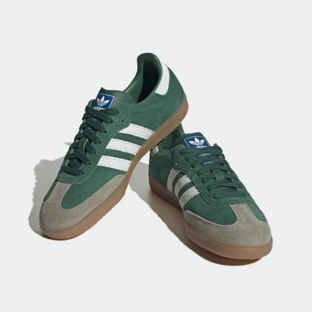 Las zapatillas Samba verdes de Adidas.