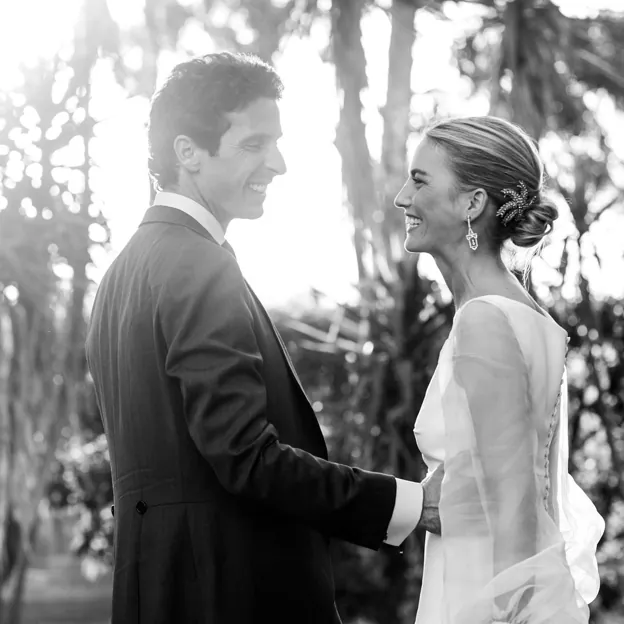 Nacho y Carmen el día de su boda. 