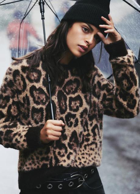 Jersey con estampado de leopardo de Pull & Bear (29,99 euros)