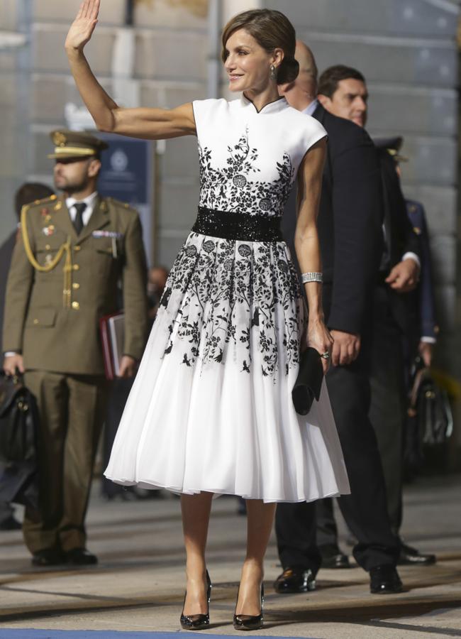 La reina Letizia en los Premios Princesa de Asturias de 2017 (GTRES)