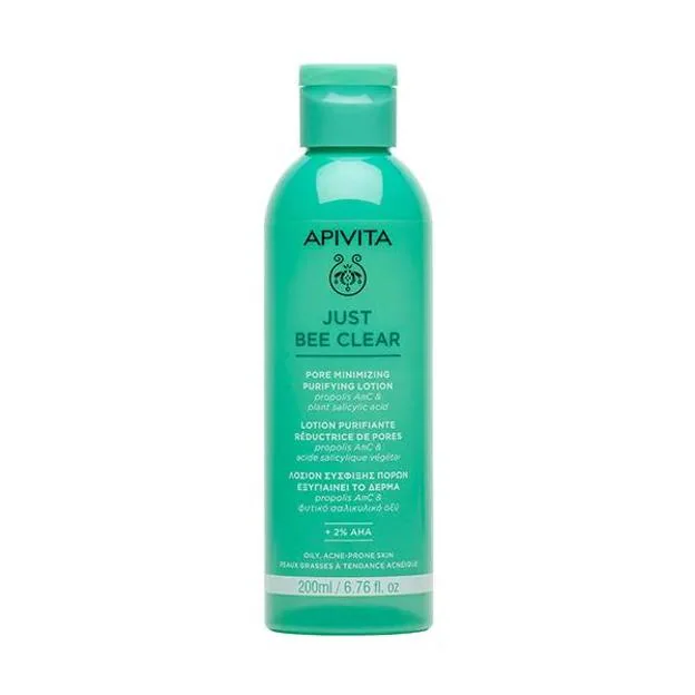 Just Bee Clear Purifying Lotion de Apivita. Precio: 6,90 euros 