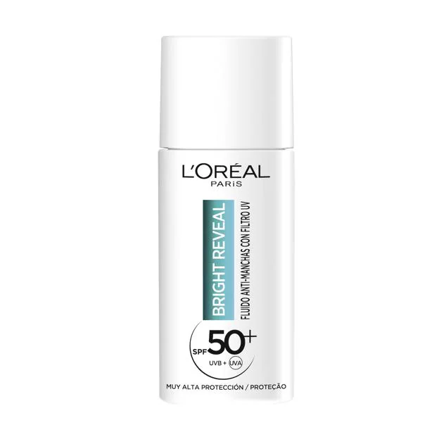 Bright Reveal Fluido Anti Manchas SPF50 L'Oréal Paris.