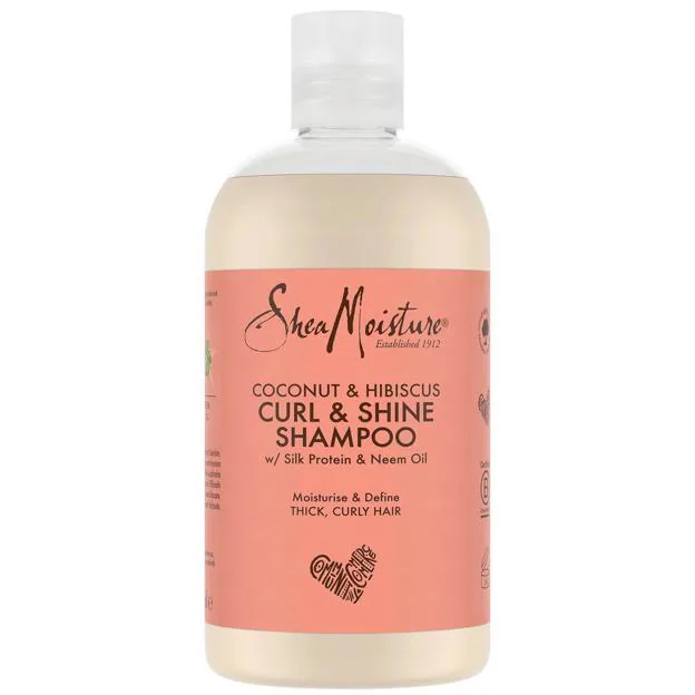 SheaMoisture Coconut & Hibiscus Curl & Shine Shampoo.