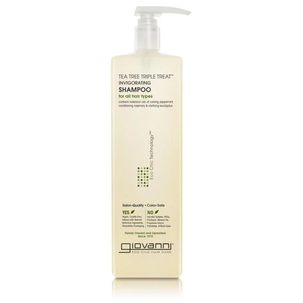 Giovanni Tea Tree Triple Treat Invigorating Shampoo.