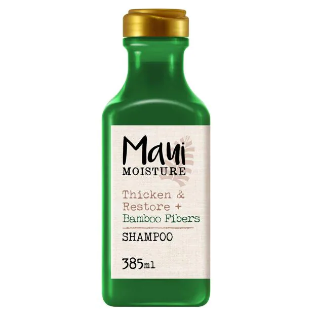 Maui Moisture Thicken & Restore + Bamboo Fibers Shampoo.