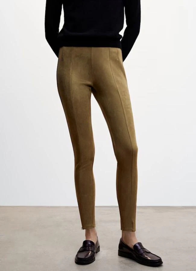 Pantalones de ante skinny