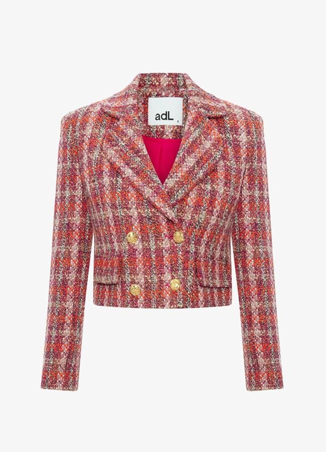 Chaqueta de tweed estampada de AdL, 89,95 euros.