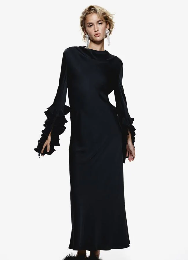 Vestido de volantes de H&M, 69,99 euros.