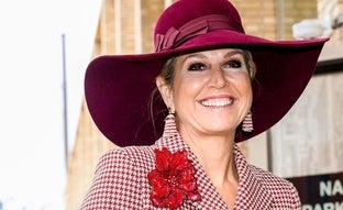 Cómo copiar el mejor look de Máxima de Holanda: traje de cuadros y los complementos perfectos