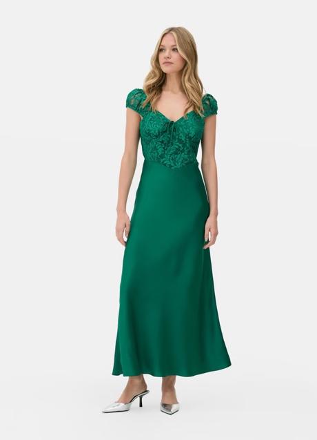 Vestido verde de Primark (30 euros)