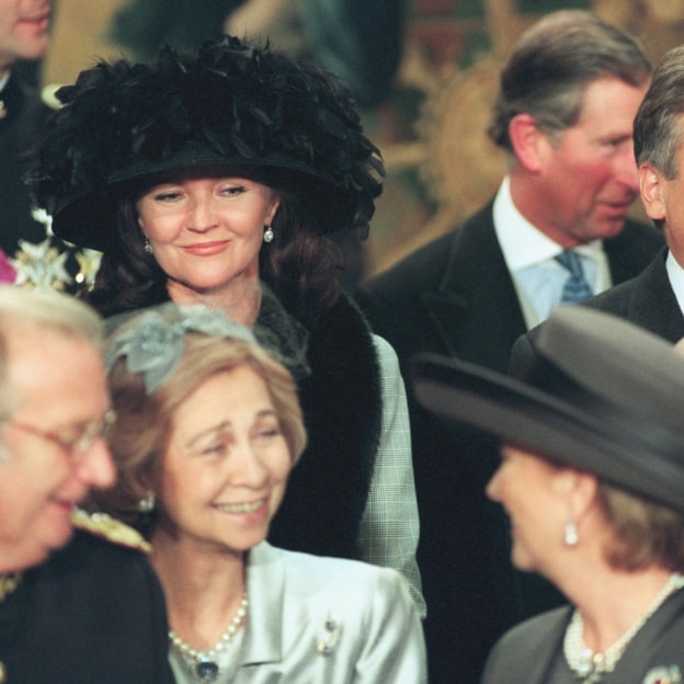 La reina Sofía, entre los invitados a la boda real belga. 