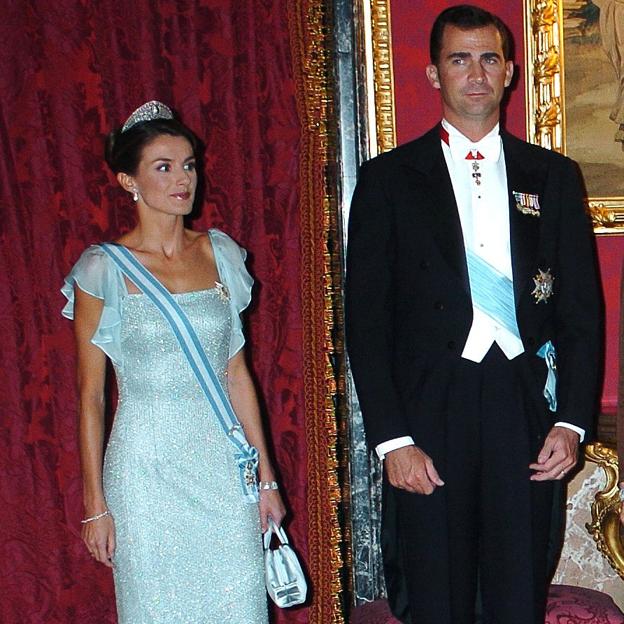 Letizia y Felipe, en la cena de gala en honor del presidente de la república checa 