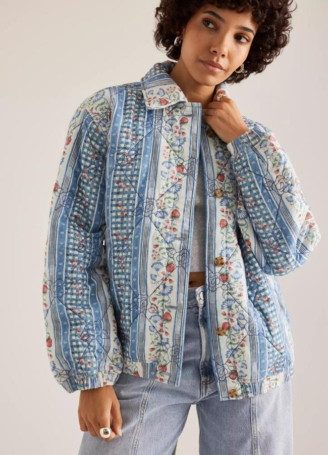 Chaqueta patchwork acolchada