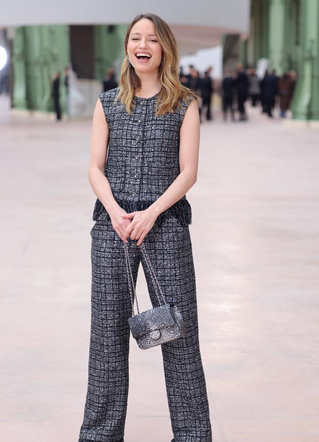 Dianna Agron en el desfile de Chanel. Foto: Gtres.