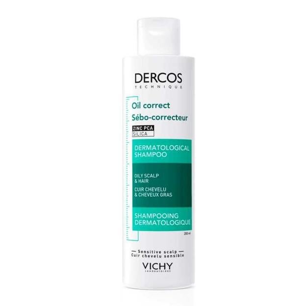 DERCOS Oil Correct Dermatologilcal Shampoo de Vichy. Precio: 9,99 euros