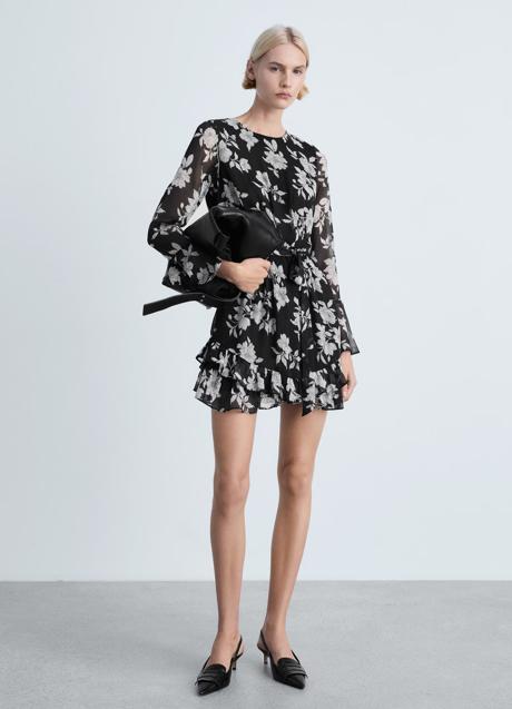 Vestido estampado de Mango (35,99 euros)