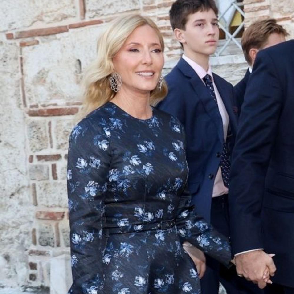 Marie-Chantal de Grecia en la boda del príncipe Nicolás./gtres