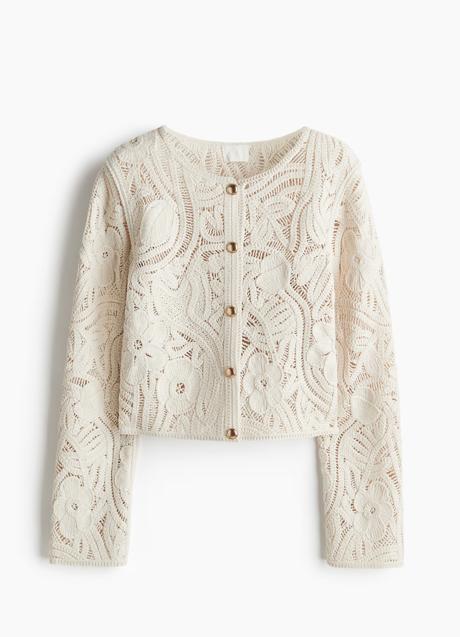 Chaqueta de crochet de H&M (59,99 euros)