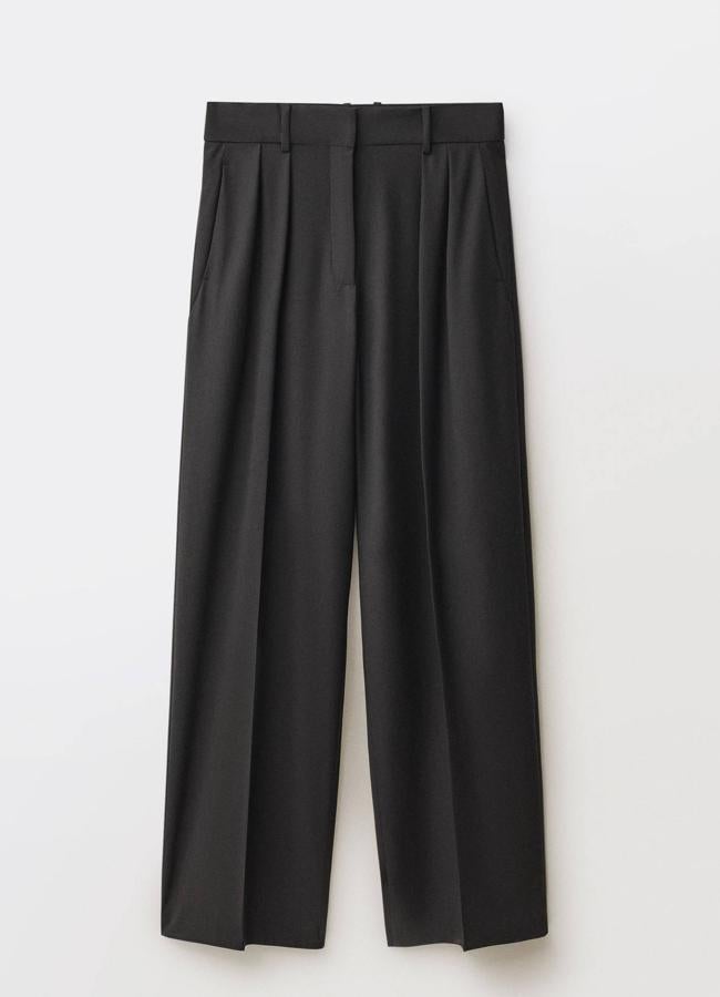 Pantalón traje wide leg mezcla (59,99€)