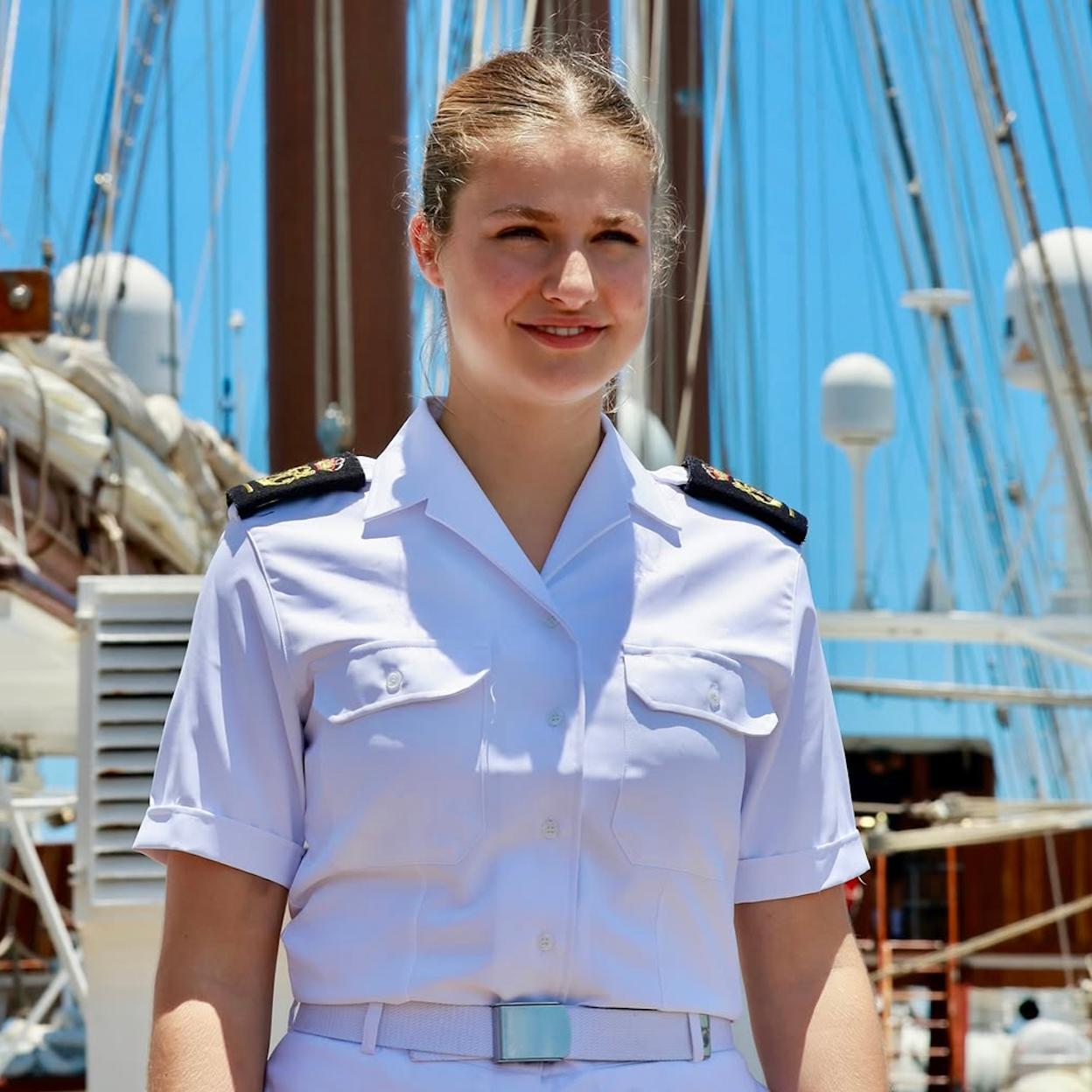 La princesa Leonor, a su llegada a Salvador de Bahía (Brasil). /LIMITED PICTURES