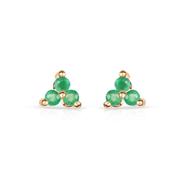 Pendientes con piedras verdes de Mumit.