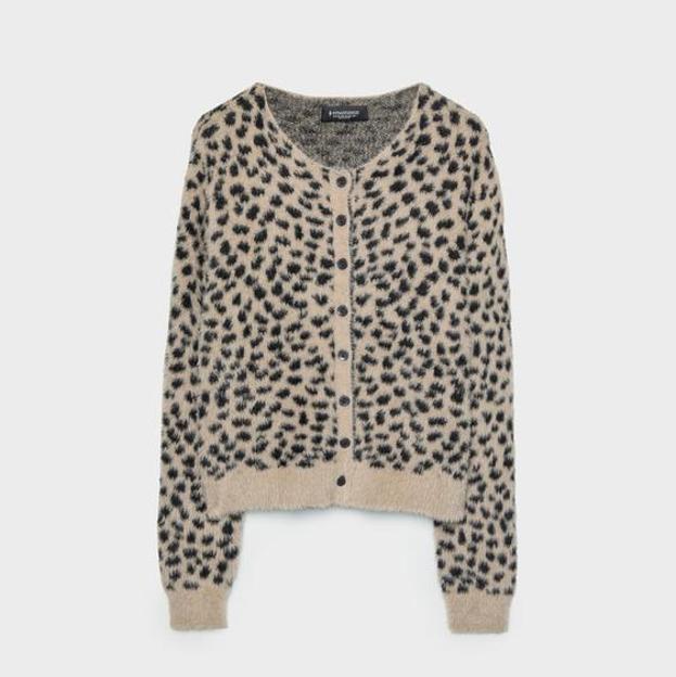 Chaqueta punto botones leopardo (25,99€)