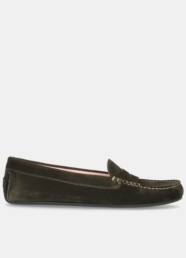 Mocasines Josephine de mujer en ante suave de Pretty Ballerinas, 89,50 euros.