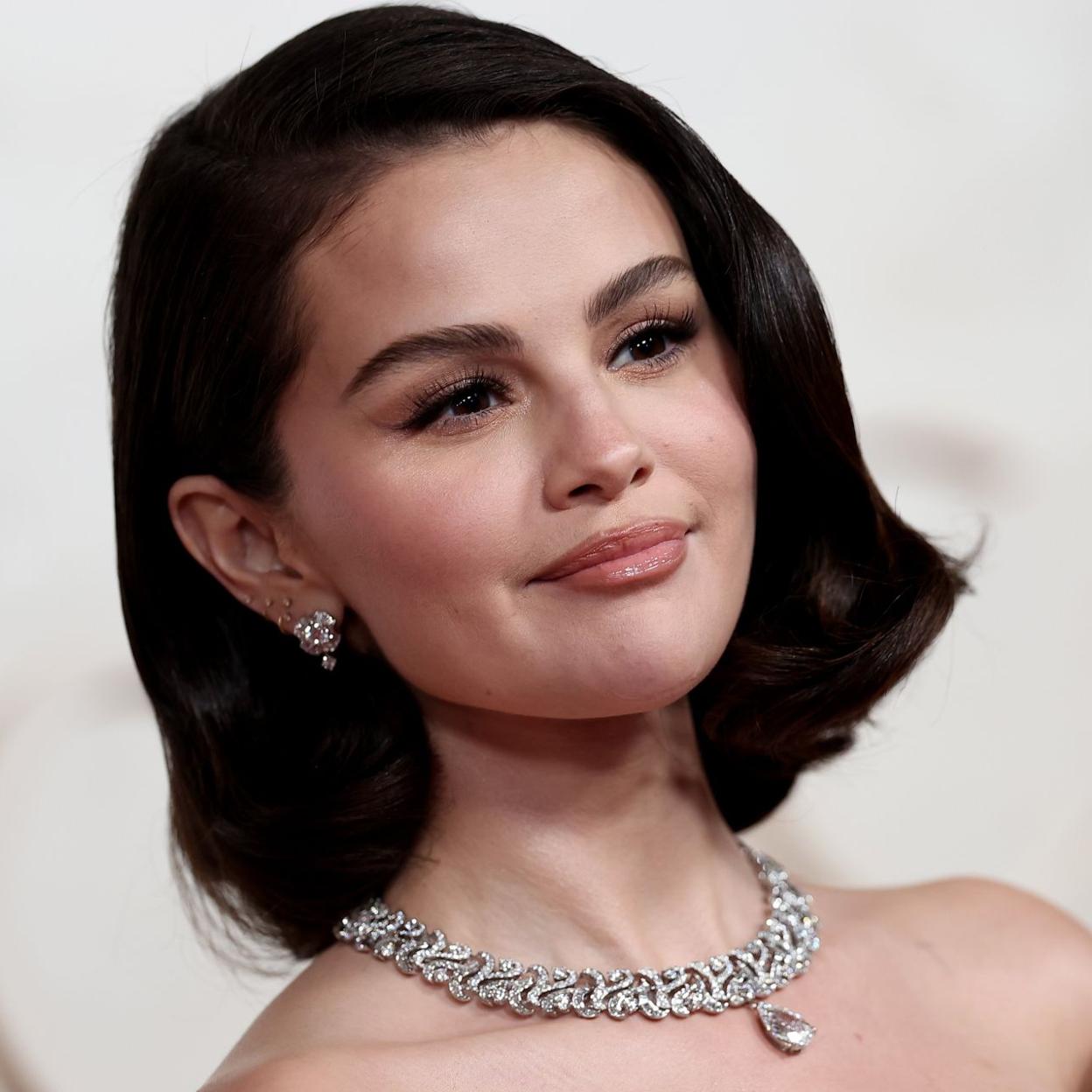 Selena Gomez en la alfombra roja de los Premios Oscar 2025./gtres