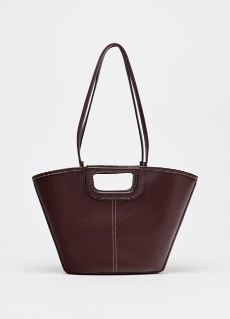 Bolso marrón de Zara (29,95 euros)