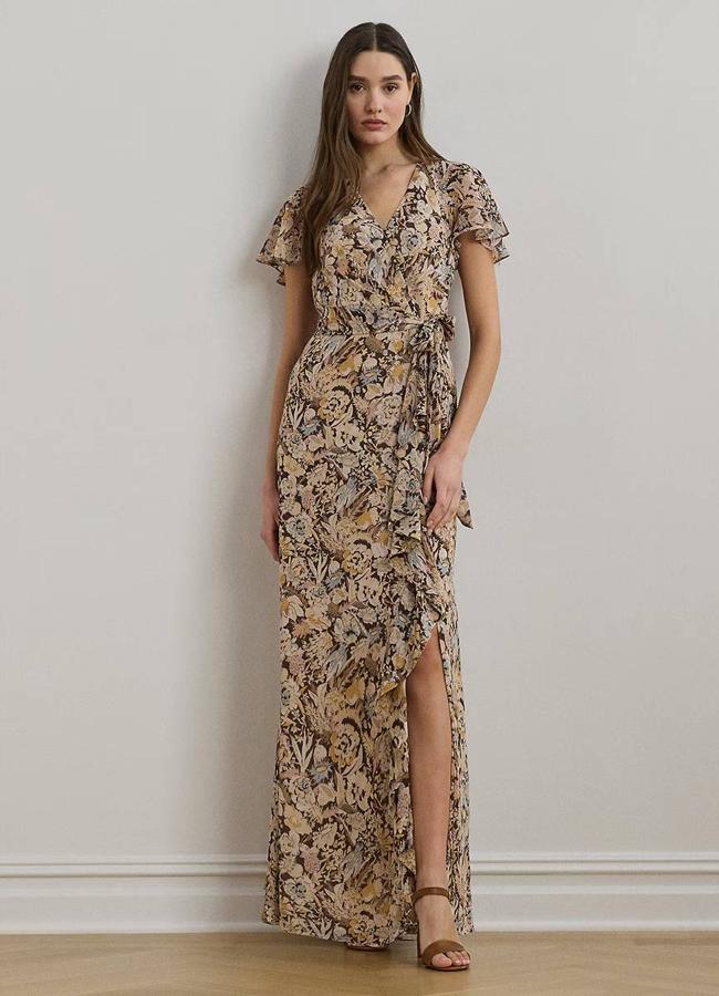 Vestido largo de manga corta de Lauren Ralph Lauren (399€)