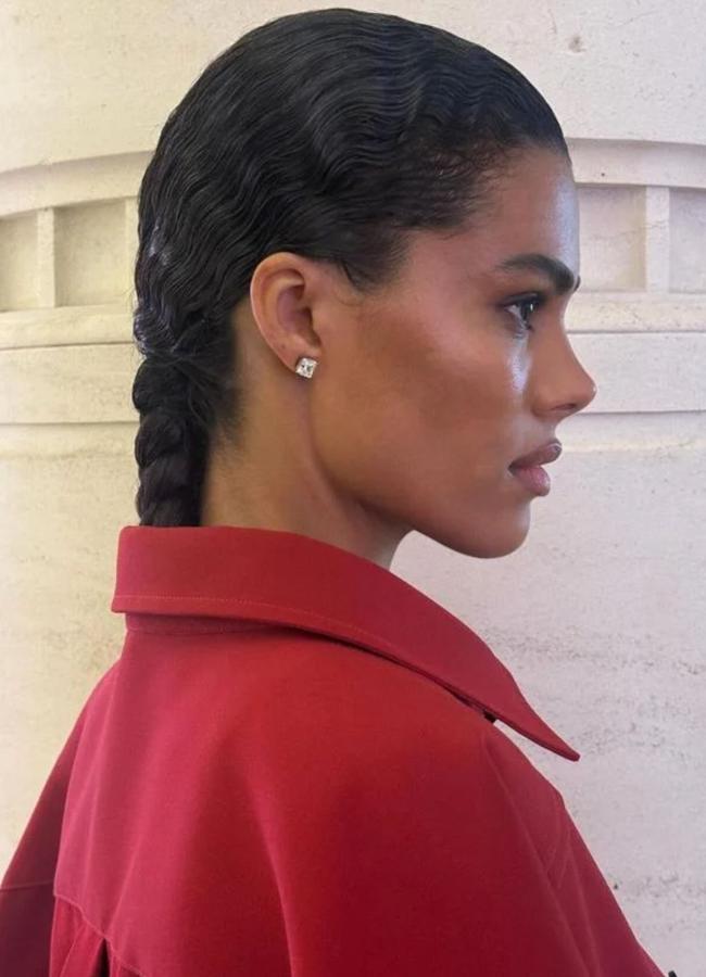 Recogido con trenza para boda (@TINAKUNAKEY)