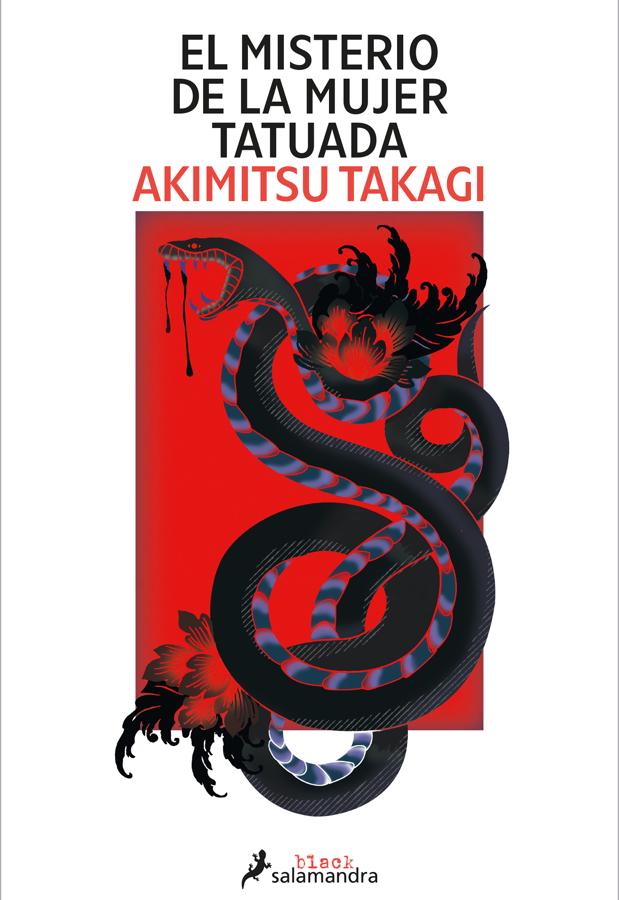 Portada de El misterio de la mujer tatuada, el thriller de Akimitsu Takagi. / Salamandra