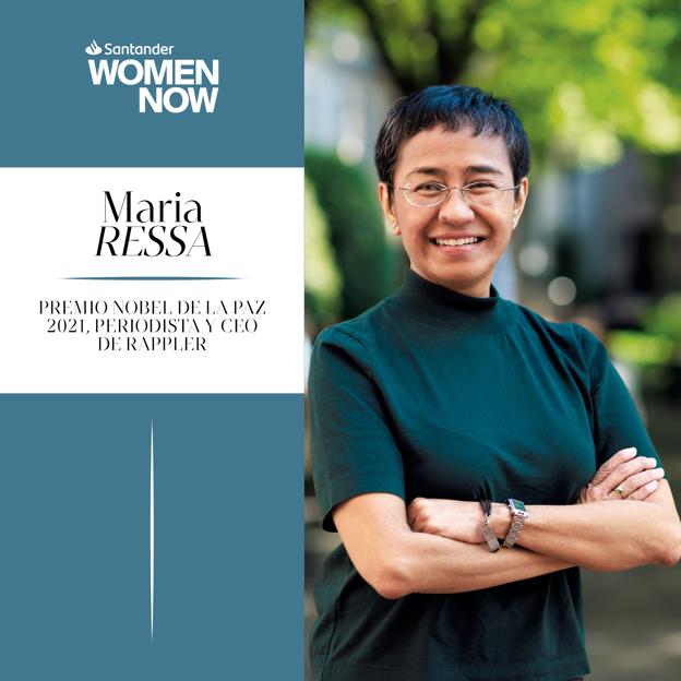 La periodista filipina María Ressa, premio Nobel de la Paz 2021, participará en Santander WomenNOW 2025