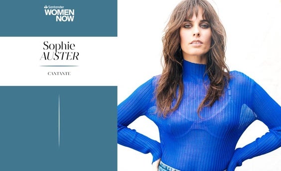 Santander WomenNOW: la cantante Sophie Auster participará en el congreso de liderazgo femenino